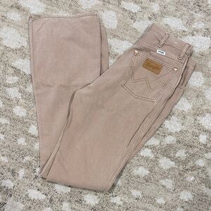 Wrangler Light Brown Denim Pants